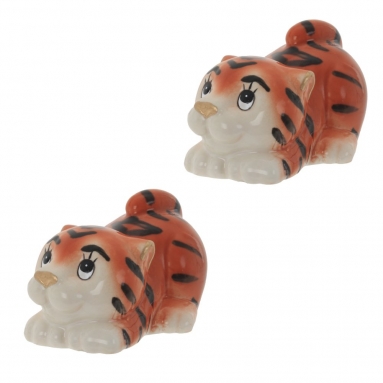 Фигурка декоративная "Тигрёнок", L4,5 W6,5 H4 см, 2в.