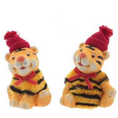 Фигурка декоративная "Тигрёнок", L9,5 W7 H13 см, 2в.