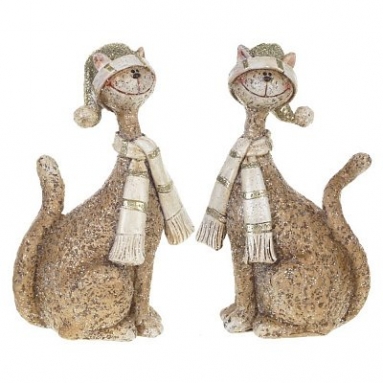 Фигурка декоративная "Кот", L7 W4,5 H12,5 см, 2в.