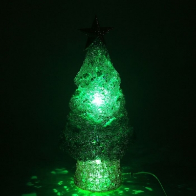 Фигура акрил. "Елка средняя" 20х20х42 см,(3хАА не в компл.) USB, 6 LED, МУЛЬТИ