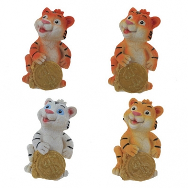 Фигурка декоративная "Тигр", L5,5 W5 H9 см, 4в.