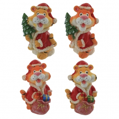 Копилка "Тигр", L8,5 W9 H13 см, 4в.