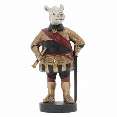 Фигурка декоративная "Носорог", L21,5 W15 H40 см
