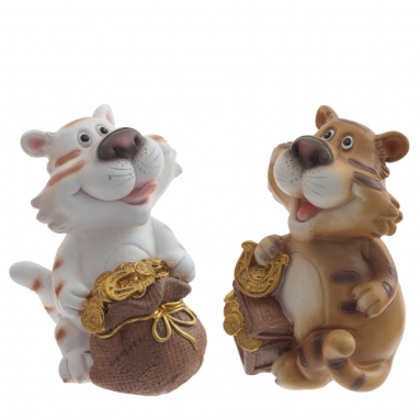 Копилка "Тигр", L9 W9 H12 см, 2 в.