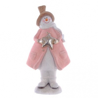 Фигурка декоративная "Снеговик", L12,5 W10 H24,5 см