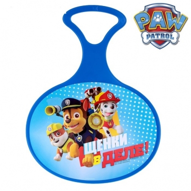 Ледянка "Щенки в деле", Paw Patrol, 310 х 410 х 4 мм, цвет синий