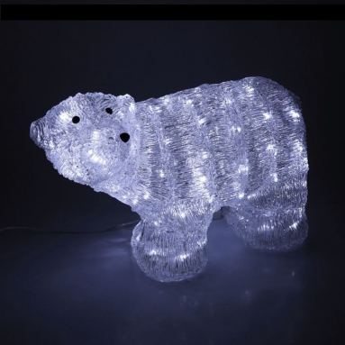 Фигура акрил. "Медведь большой" 62 х 35 х 32 см, 100 LED, с конр. 8р.,220V