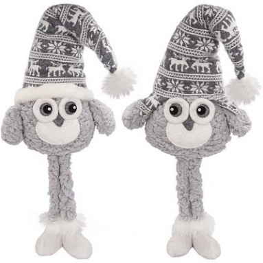 Игрушка набивная "Сова", L26 W15 H80 см/L26 W15 H44 см, 2в.
