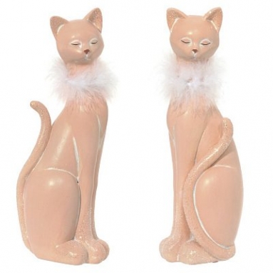 Фигурка декоративная "Кошка", L11 W8 H27 см, 2в.