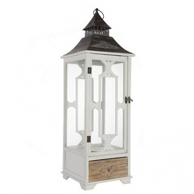 Подсвечник с ящиком, L31,5 W31,5 H100,5 cм
