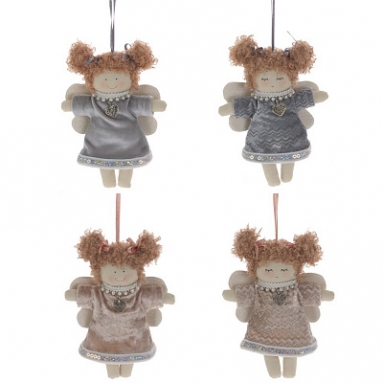 Фигурка декоративная "Ангел", L11 W3,5 H15,5 см, 4в.