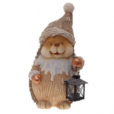 Фигурка декоративная "Ежик", L26,5 W21,5 H43 см