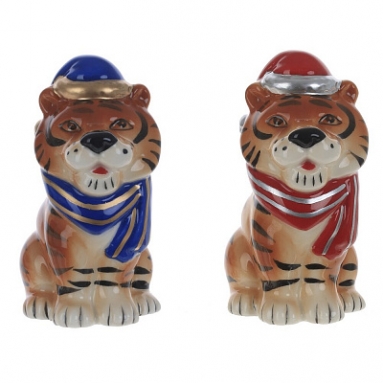 Фигурка декоративная "Тигр", L5 W7 H10 см, 10в.