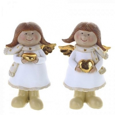 Фигурка декоративная "Ангел", L10 W6 H16,5 см, 2в.