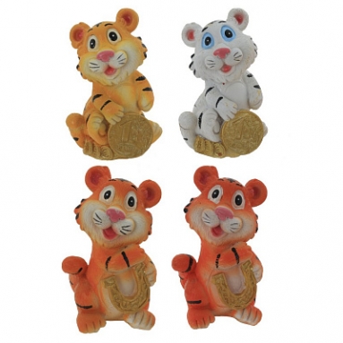 Фигурка декоративная "Тигр", L5,5 W5 H8,5 см, 4в.