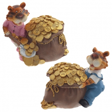Копилка "Тигр", L10,5 W7 H9 см, 2 в.