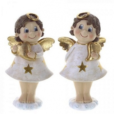 Фигурка декоративная "Ангел", L11 W6,5 H20 см, 2в.