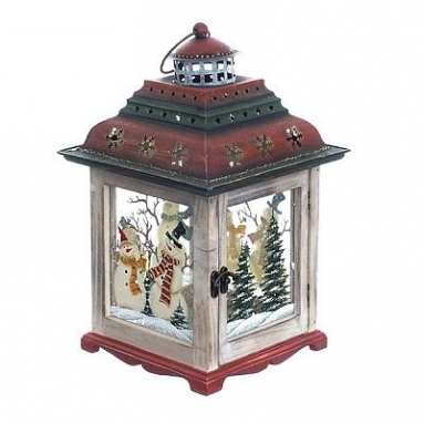 Подсвечник "Фонарик", L21 W21 H34,5 см
