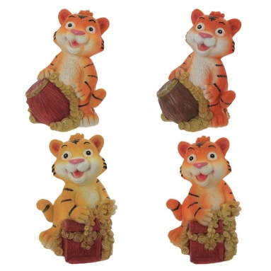 Копилка "Тигр", L8,5 W7,5 H13 см, 4в.