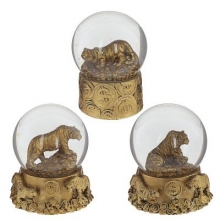 Фигурка декоративная в стекл.шаре "Тигр", L7,5 W7 H8,5 см, 4в.