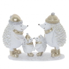 Фигурка декоративная "Ежики", L12 W4,5 H9 см