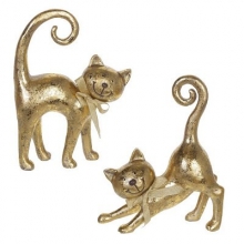 Фигурка декоративная "Кошка", L15 W5,5 H20,5 см, 2в.