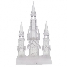 Фигурка декоративная с подсветкой и эффектом вьюги "Замок", L25,5 W9,5 H43,5 см (работает от 4хААА
