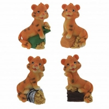 Фигурка декоративная "Тигр", L4,5 W3 H6,5 см, 4в.