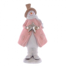 Фигурка декоративная "Снеговик", L12,5 W10 H24,5 см