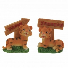 Фигурка декоративная "Тигр", L5,5 W3,5 H6,5 см, 2в.