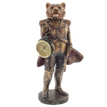 Фигурка декоративная "Тигр" (1xLR44) с часами, L13 W11,5 H26,5 см
