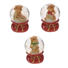 Фигурка декоративная в стекл. шаре "Тигр", L4,5 W4,5 H6,5 см, 3в.