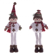Игрушка набивная "Снеговик", L25 W12 H67 см/L25 W12 H49 см, 2в.