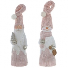 Фигурка декоративная "Дед Мороз", "Снеговик", L8 W7 H25 см, 2в.