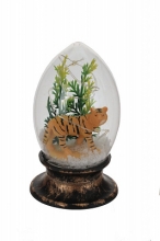 Фигурка декоративная в стекл.колбе "Тигр" (подсветка, 3xAG10), L7 W7 H11,5 см