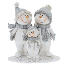 Фигурка декоративная "Снеговики", L11 W5 H11 см