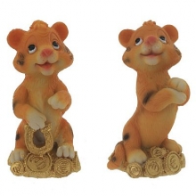 Фигурка декоративная "Тигр", L3,5 W3,5 H6 см, 2в.